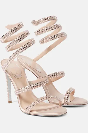 RENE CAOVILLA Cleo 105 embellished satin sandals