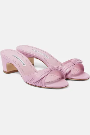 Manolo Blahnik Lolloso bow-detail leather mules