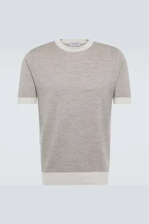 JOHN SMEDLEY 20.Singular wool T-shirt