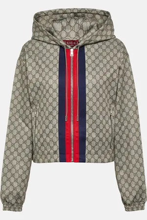Gucci GG Web Stripe jersey technical jacket