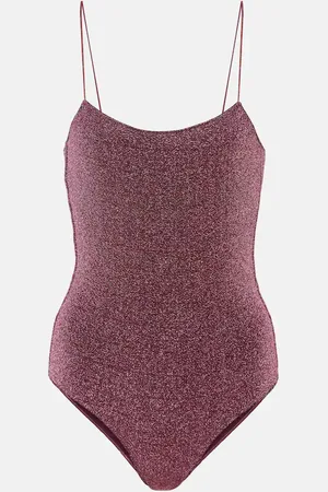 Oseree OsÃ©ree LumiÃ¨re lamÃ© swimsuit