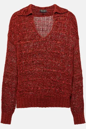 Loro Piana Shikotsu silk polo sweater