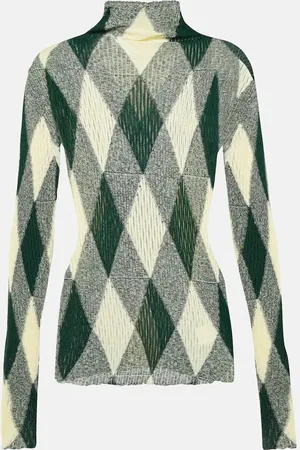 Burberry Argyle cotton and silk sweater