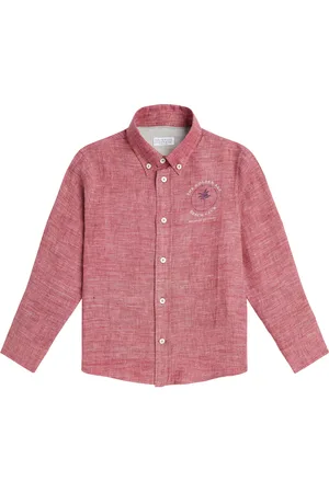 Brunello Cucinelli Printed linen shirt