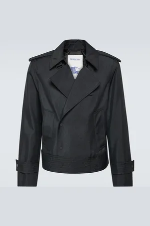Burberry Cropped silk-blend trench coat