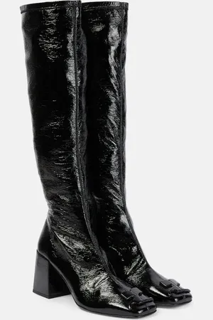 Courrèges CourrÃ¨ges Heritage logo vinyl knee-high boots