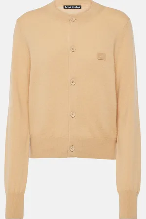 Acne Studios Face crewneck wool cardigan