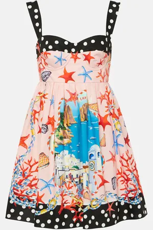 Dolce & Gabbana Capri printed cotton minidress