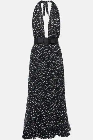 Dolce & Gabbana Polka-dot chiffon midi dress