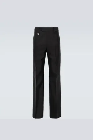 Burberry EKD wool and silk straight pants
