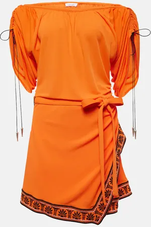 Paco rabanne Ruched off-shoulder minidress