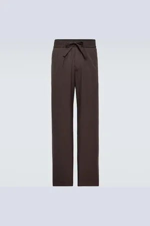 Dolce & Gabbana Cotton and silk poplin pants