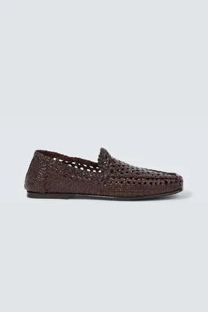 Dolce & Gabbana Driver woven leather loafers