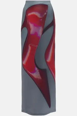 Acne Studios Emay printed maxi skirt