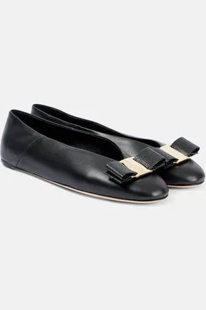 Salvatore Ferragamo Vanna leather ballet flats