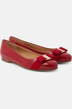 Salvatore Ferragamo Varina patent leather ballet flats