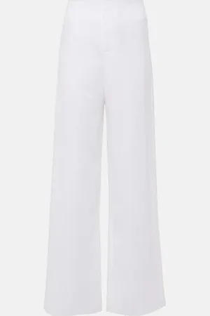 FAITHFULL THE BRAND Isotta high-rise linen straight pants