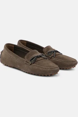 Brunello Cucinelli Monili suede driving shoes