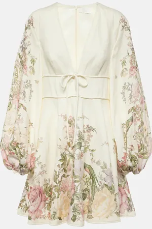 ZIMMERMANN Waverly floral linen minidress