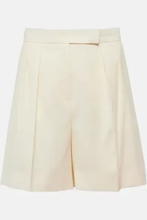 Max Mara Priamo high-rise virgin wool shorts