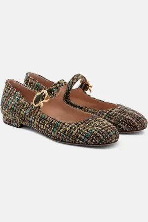 Gianvito Rossi Venezia bouclÃ© ballet flats