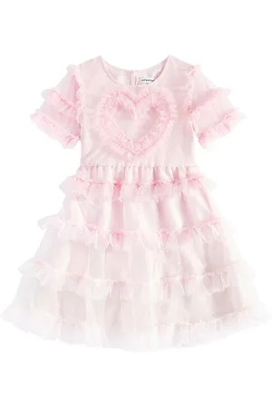 Self-Portrait Ruffled tulle-trimmed dress