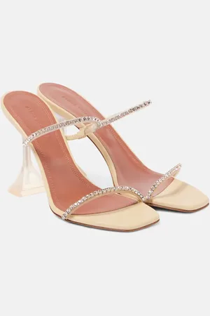 Amina Muaddi Gilda 95 embellished PVC sandals
