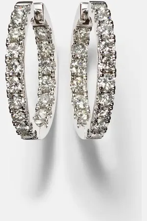 Roxanne First 14kt white gold earrings with diamonds