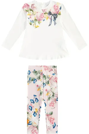 MONNALISA Printed jersey T-shirt and leggings set