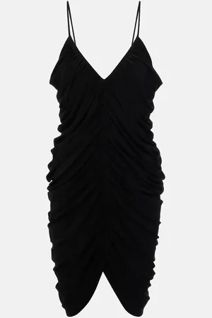 Norma Kamali Diana shirred slip dress