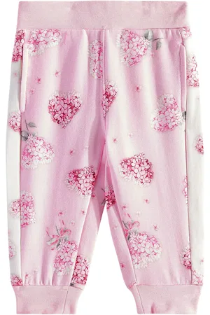 MONNALISA Baby floral cotton-blend jersey sweatpants