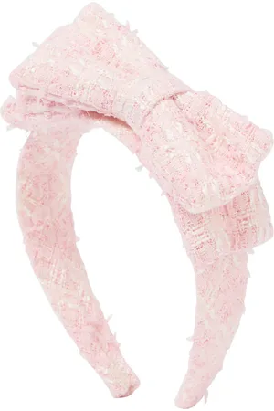 Self-Portrait Bow-detail bouclÃ© headband