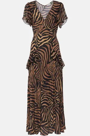 RIXO London Evie printed silk midi dress