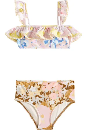 ZIMMERMANN Pop floral frill-trimmed bikini