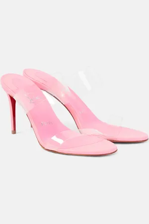 Christian Louboutin Just Nothing 85 PVC mules