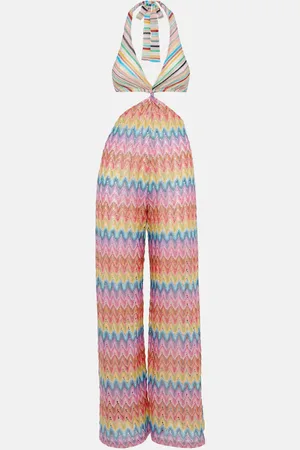 Missoni Zigzag cotton-blend lamÃ© jumpsuit