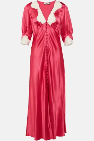RIXO London Simone lace-trimmed maxi dress