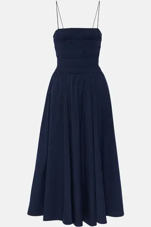 Ralph Lauren Smocked cotton midi dress
