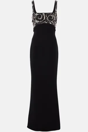 Safiyaa Ezda embellished crÃªpe gown
