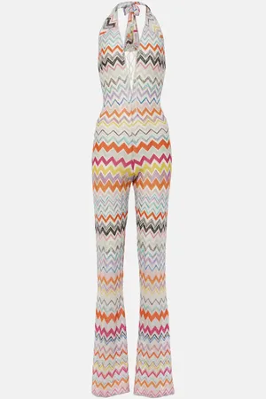 Missoni Zigzag halterneck lamÃ© jumpsuit