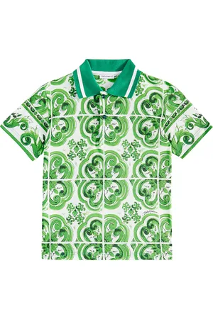 Dolce & Gabbana Majolica cotton piquÃ© polo shirt