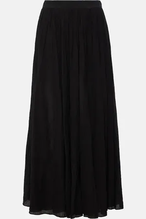 Totême PlissÃ© cotton-blend maxi skirt