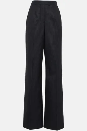 Alexander McQueen Pinstripe wool wide-leg pants