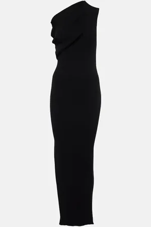 Rick Owens One-shoulder jersey maxi dress