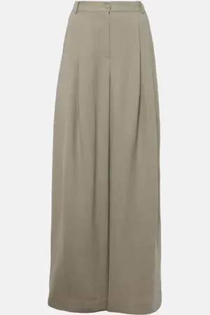 The Frankie Shop Piper pleated wide-leg pants