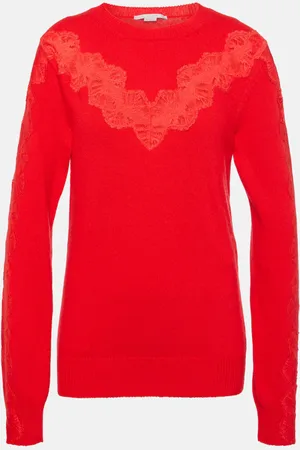 Stella McCartney Lace-trimmed wool sweater