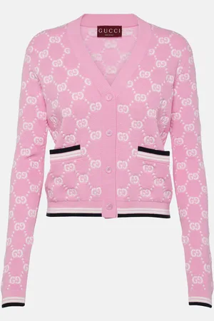 Gucci GG canvas Intarsia cotton cardigan