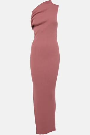 Rick Owens One-shoulder jersey maxi dress