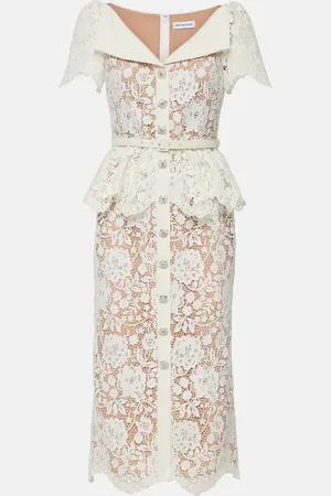 Self-Portrait Lace midi dress