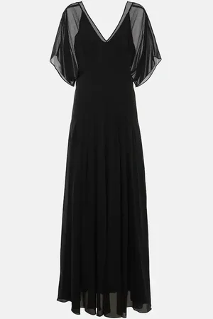 Max Mara Murge draped silk gown